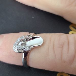 Cookie Lee sterling flip flop ring